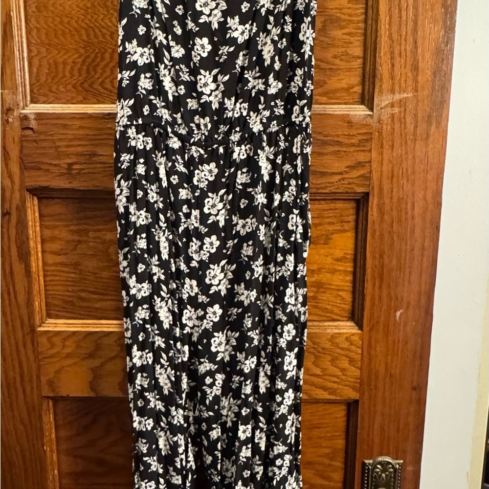 Kingston Black and White Maxi A-Line Skirt